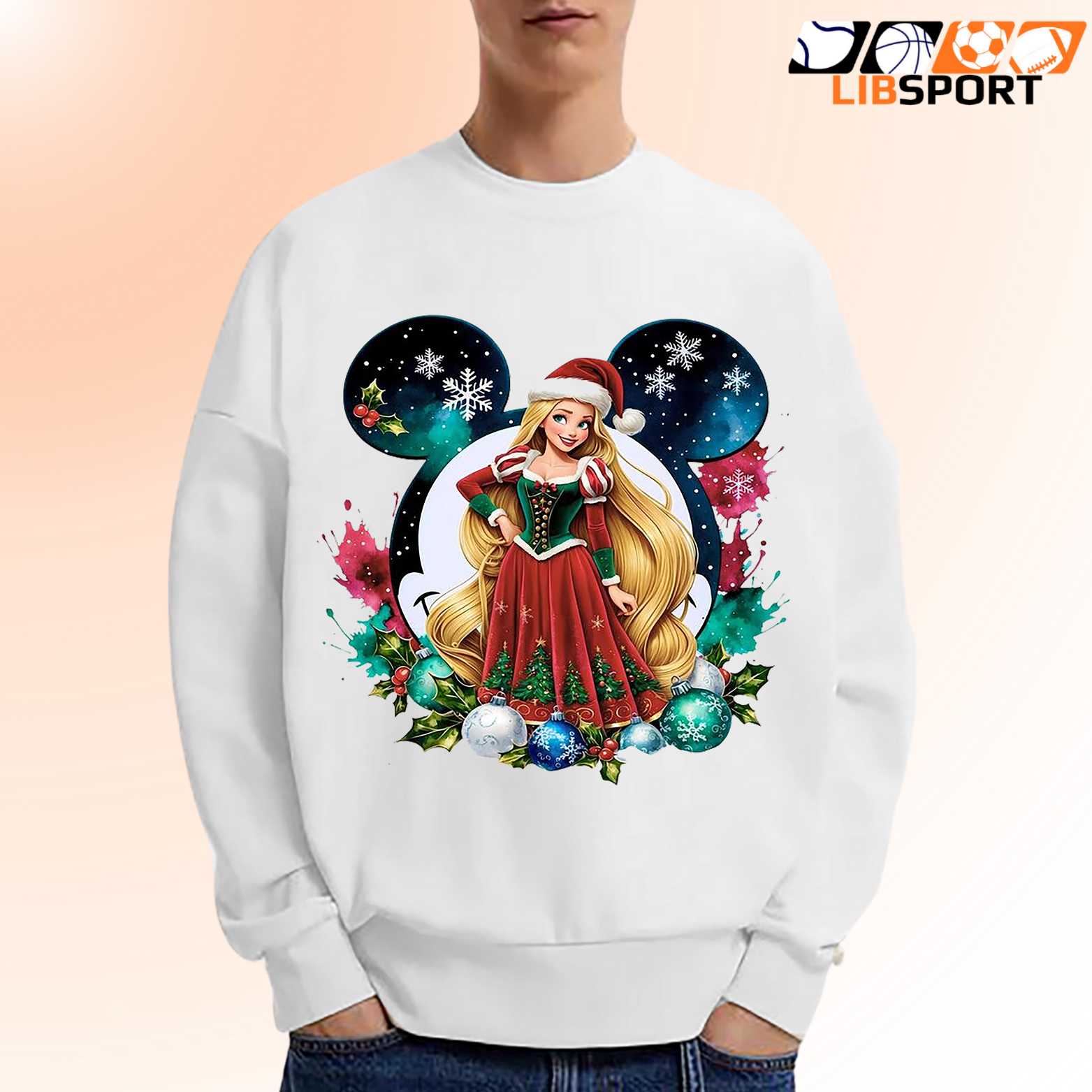 Christmas Rapunzel T Shirt, Disney Princess Holiday Tee, Unisex Shirt